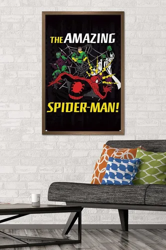 Miniatura 2 de Trends International Marvel Comics Spider-Man - Póster de pared de villanos Versión con marco de bronce