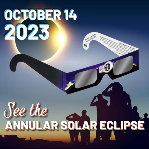 Miniatura 5 de Rainbow Symphony - Lentes de sol de papel para ver eclipses disponibles en una variedad de colores y cantidades por paquete, fabricadas en Estados