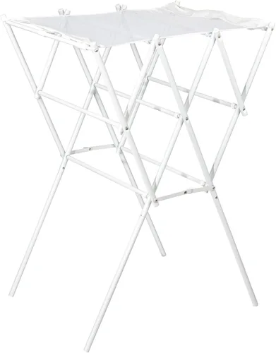 Household Essentials - Tendedero de ropa, plegable, extensible y plegable para lavandería, blanco
