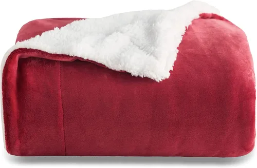 Miniatura 54 de Bedsure GentleSoft - Manta de forro polar Sherpa tamaño Queen para cama, manta gruesa y cálida para mujeres y hombres, manta de felpa suave y 01