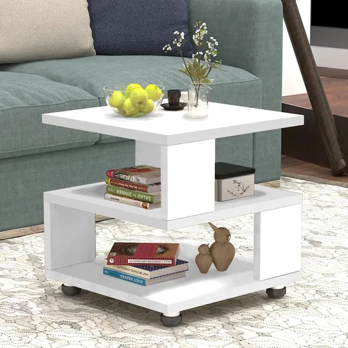 Miniatura 9 de Jerry & Maggie Magic Cube - Mesita de noche moderna para dormitorio, armario de noche individual, 1 paquete de mesita de noche de madera de mediados