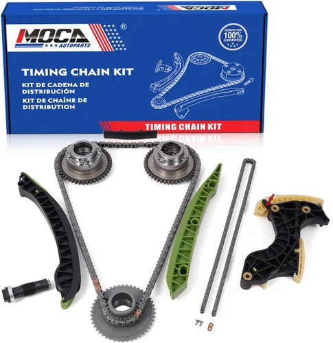 MOCA Kit de cadena de distribución para Mercedes-Benz 2012-2014 para SLK250 Base Convertible 2 puertas 1.8L y 2012 para C250 4Matic Sedan 4 puertas