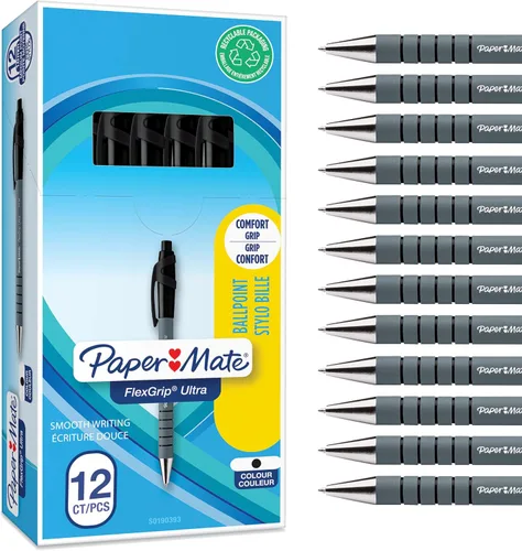 Miniatura 11 de Paper Mate Flexgrip Ultra RT - Bolígrafo retráctil (punta media, 1mm) paquete de de 2