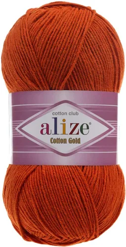 Miniatura 20 de 55% algodón 45% acrílico Alize Cotton Gold Yarn 1 madeja/bola 3.53 oz 360 yardas (1-crema)
