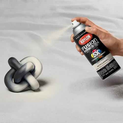 Miniatura 204 de Krylon Fusion - Pintura en aerosol adhesiva todo en uno para uso en interiores y exteriores, 12 onzas, aluminio