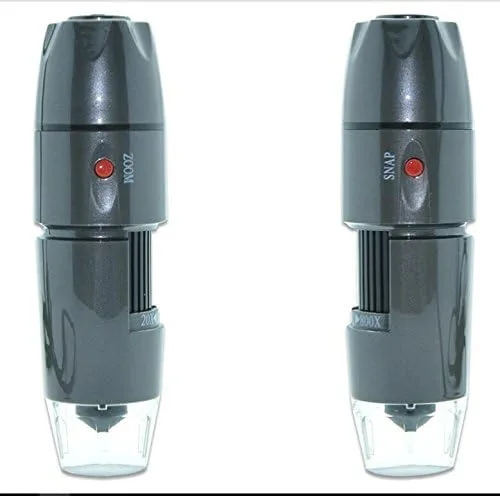 Miniatura 4 de BANGWEIER Microscopio digital USB portátil 20X ~ 800X aumento mini microscopio cámara lupa con soporte