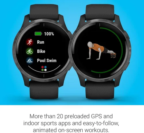 Miniatura 6 de Garmin 010-02173-11 Venu, GPS SmartWatch con pantalla táctil brillante, presenta música, monitoreo de energía corporal, entrenamientos animados
