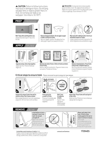 Miniatura 11 de Command Picture Hanging Strips, Sostiene hasta 12 lbs., 16 pares (32 tiras), uso en interiores