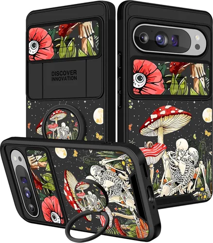 Miniatura 28 de Funermei Funda 2 en 1 para Google Pixel 7 Pro para mujeres, funda de teléfono de girasol lindo para niñas, diseño de flores florales femeninas
