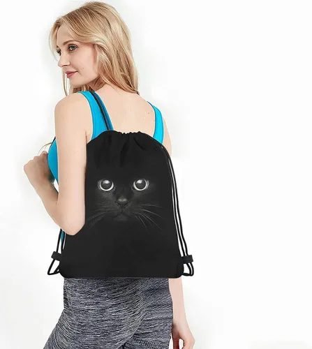 Miniatura 4 de Beabes Bolsas de cordón de arte abstracto Bolsa de mochila Bolsa de gimnasio Bolsa de cordón, Multi-a204, Mochilas de viaje