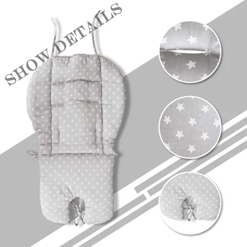 Miniatura 2 de Twoworld Cojín para silla alta, cojín grueso grande para silla alta de bebé, transpirable, adecuado para todo tipo de sillas de comedor de bebé