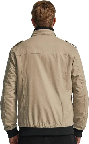 Miniatura 4 de Wantdo Chamarra rompevientos para hombre con cuello de algodón para hombre.