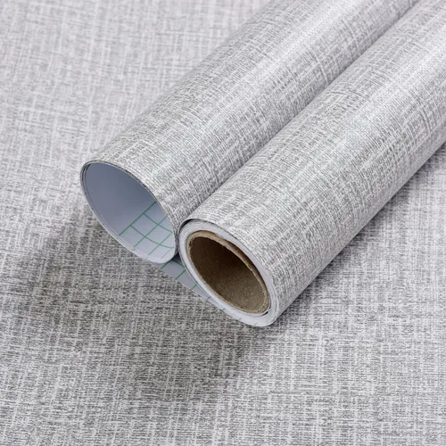 Miniatura 8 de Yancorp Papel Tapiz de Tela Texturizada Grasscloth Despegar y Pegar Azul Papel de Contacto - 15.7"x120" Grasscloth Sintético Despegar y Pegar - Azul