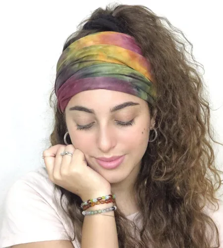 Miniatura 88 de K-Elewon Paquete de 3 diademas elásticas anchas para mujer, bandas para el cabello para yoga, deportes