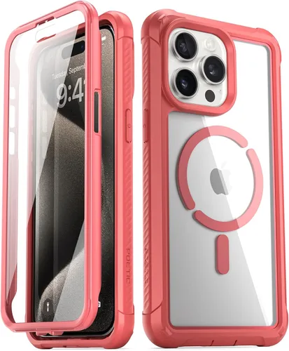 Miniatura 8 de Poetic Guardian MagPro - Funda para iPhone 15 Pro Max de 6.7 pulgadas, [compatible con MagSafe], [probada en caídas de grado militar de 20 pies]