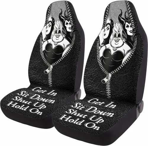 Miniatura 57 de GENANY Horror Nightmare Skellington - 2 fundas de asiento delantero para automóvil, camión, SUV, regalos de Navidad, funda de asiento de cubo