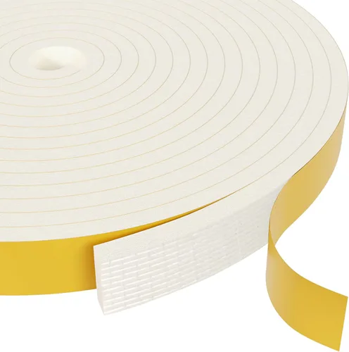 Miniatura 16 de Cinta aislante de espuma Egofix, burletes para puertas y ventanas, cinta adhesiva de espuma negra resistente al clima para puerta corrediza, marco