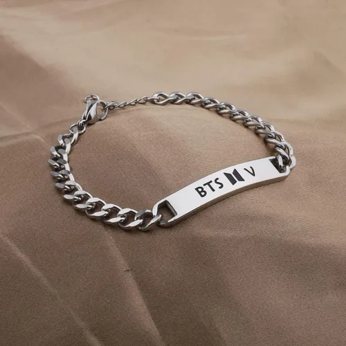 Miniatura 5 de Pulsera Love Yourself con dije del ejército, joyería para fanáticos de Kpop, pulsera coreana, regalo inspirador para fanáticos de la música Kpop