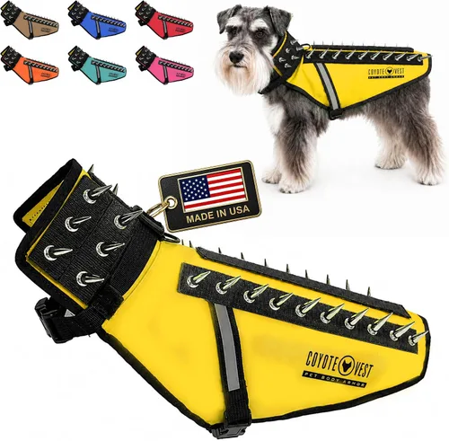 Miniatura 31 de CoyoteVest Chaleco Protector de Arnés para Perro, Accesorios Reflectantes para Perro con Picos para Proteger a tu Mascota de Ataques de Rapaces