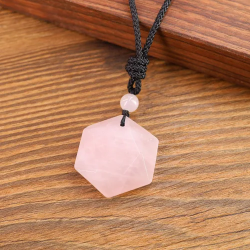 Miniatura 3 de COAI Collar con colgante de hexagrama de estrella de David Amulet Piedra