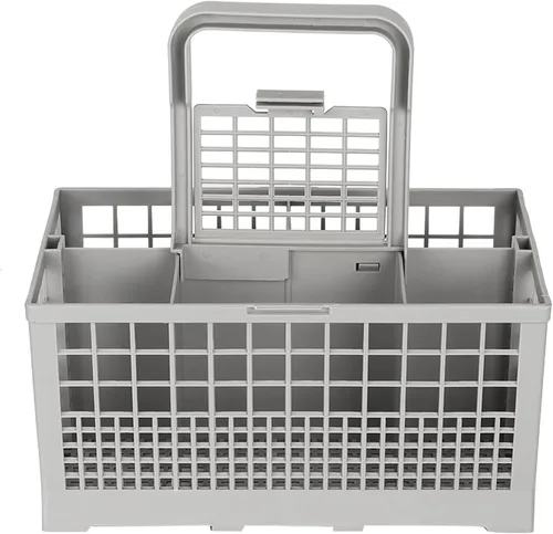 Miniatura 7 de Cesta universal para cubiertos para lavavajillas, 9.4 x 5.3 x 4.8 pulgadas, soporte de cubiertos de acrilonitrilo butadieno estireno – Compatible