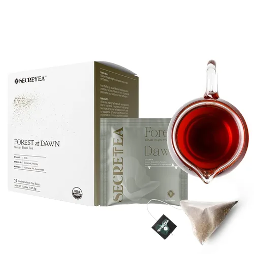 Miniatura 24 de Té suelto Pu-erh de cacao orgánico I POWERFUL Detox Immune I Heart & Digestion Support, paquete a granel de 12 oz Por T SECRETEA, Treasure Box