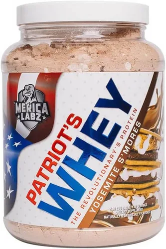'Merica Labz Patriot's Whey, proteína de The Revolutionary's Protein, 25G Protein, 25 porciones (Yosemite S'Mores)