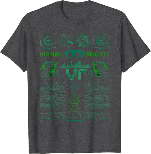 Miniatura 22 de Camiseta de realidad virtual VR Retro Gamers, Negro, S
