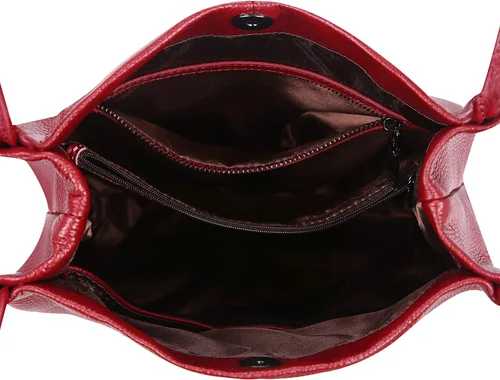 Miniatura 6 de Iswee - Bolsos de cuero genuino, diseño de hombro Hobo, bolsos para mujer