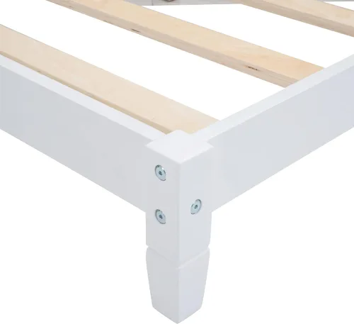 Miniatura 8 de Merax Sofá cama de tamaño individual, marco de madera con cabecero, sofá cama tamaño individual, perfecto para descansar, dormir o entretener a