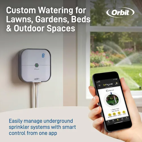 Miniatura 9 de Orbit 57915 B-hyve Controlador inteligente de rociadores para interiores de 4 zonas