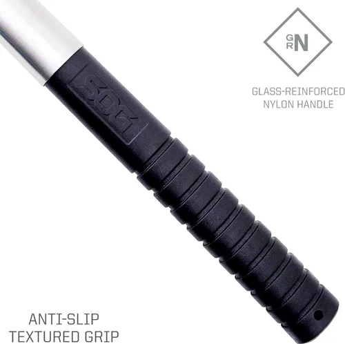 Miniatura 5 de SOG FastHawk Gear F06PN-CP hacha satén, acero inoxidable 420, agarradera GRN, funda de nylon, hoja de 2 pulgadas