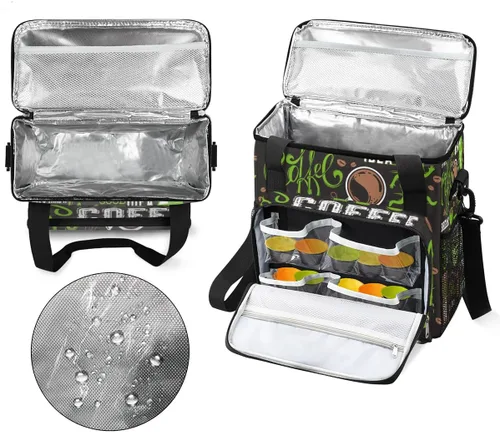 Miniatura 3 de Bolso de Transporte para Cafetera de Café Verde Compatible con Keurig K-Mini o K-Mini Plus Estuche de Viaje para Cafetera Portátil de Porción AA