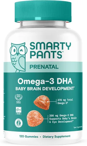 Miniatura 15 de SmartyPants Vitaminas prenatales orgánicas para mujeres, multivitamínicos: probióticos, biotina, metilfolato, omega3 (ALA), vitamina D3, C, vitamina