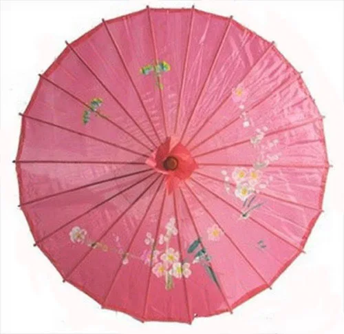 THY COLLECTIBLES Parasol chino japonés de 33 pulgadas para bodas fotografías disfraces cosplay decoración y otros eventos color rosa intenso