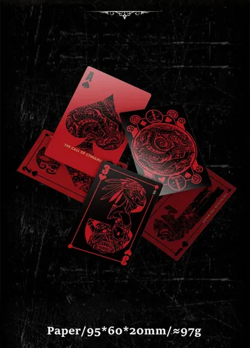 Miniatura 3 de Cthulhu Mythology The Great Book of The Necronomicon Juego de cartas de póquer