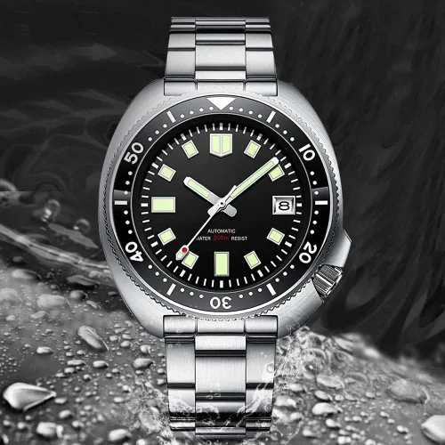 Miniatura 2 de Steeldive - Reloj automático para hombre 1970 SD1970 Reloj de pulsera NH35 Movimiento 200M Relojes de buceo