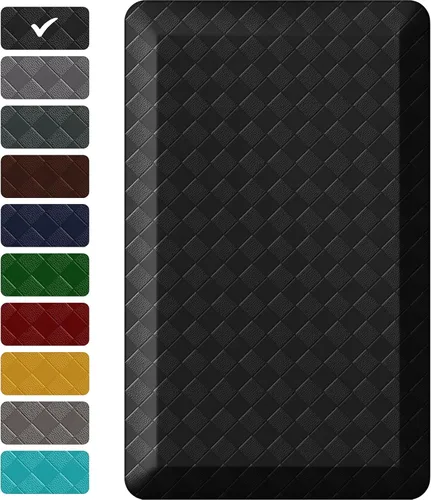 Miniatura 11 de StepRite Tapetes de cocina de 1 pulgada de grosor para el piso, alfombras de cocina antifatiga, antideslizantes, alfombra de cocina impermeable