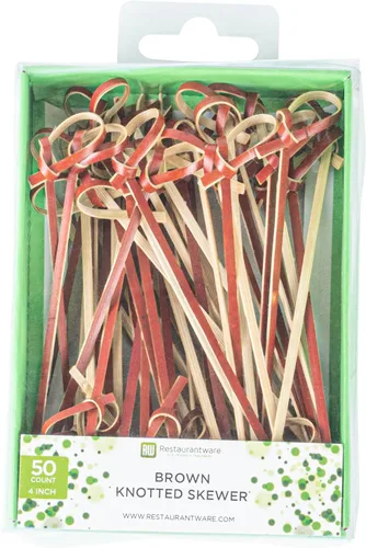 Miniatura 9 de Restaurantware Púas de madera de 3.5 pulgadas, 500 mini tenedores de cóctel de madera, dos púas de bambú resistentes para fiestas o catering