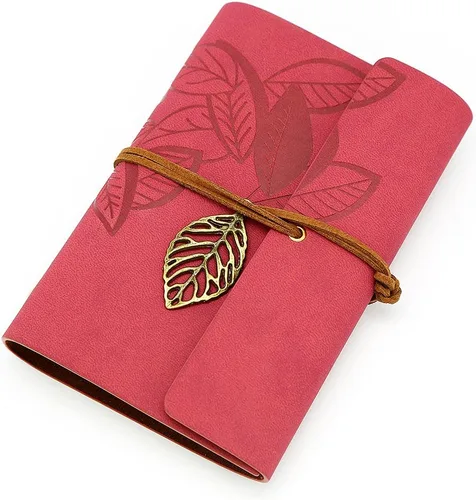 Miniatura 9 de Funda para notebook de cuero sintético, estilo vintage, con diseño de hojas, Negro