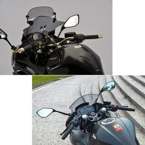 Miniatura 6 de Mamiko Retrovisores de motocicleta compatibles con Kawasaki Ninja 400/2011-2018 Ninja 250 ZX 6R 636 650 300R EX300 ABS repuesto Kawasaki 1