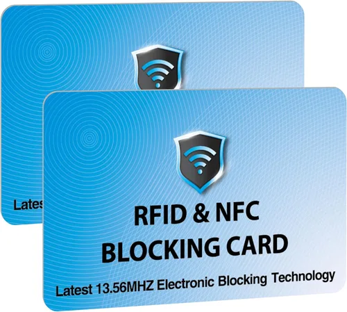 Miniatura 27 de SaiTech IT Paquete de 5 Tarjetas de Bloqueo RFID, Una Tarjeta Protege Toda la Billetera y Cartera, Protector de Tarjetas de Débito y Crédito