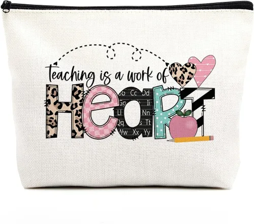Miniatura 8 de fkovcdy Divertidos regalos de jubilación para mujeres, bolsa de maquillaje, regalos de amistad para mujeres, amigos, cumpleaños boho, Gran Líder
