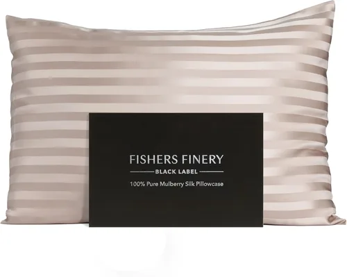 Miniatura 8 de Funda de almohada 100 % de seda pura de morera Fishers Finery de 30 mm (3/16 pulgadas), con calidad certificada por Good Houskeeping