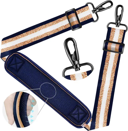 Miniatura 67 de ZINZ Correa de hombro universal de 59 pulgadas con almohadilla transpirable fija ultra gruesa, correa de hombro ajustable y resistente para bolsa