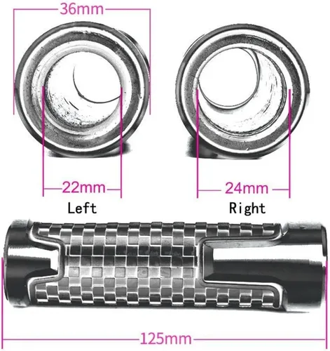 Miniatura 3 de Accesorios para motos Empuñaduras para manillar Empuñadura antideslizante para Yamaha MT01 MT09 MT07 MT10 MT03 MT-09 MT-07 MT-10 MT-03 (color: negro)