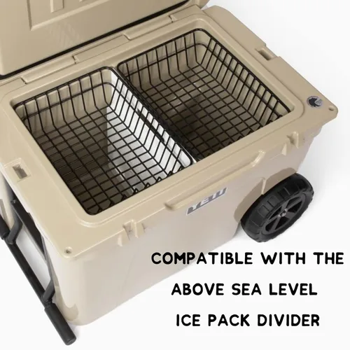 Miniatura 2 de Above Sea Level Cesta enfriadora para YETI Tundra Haul, YETI Roadie 48 y YETI Roadie 60 – Estante enfriador de alambre para enfriadores de ruedas