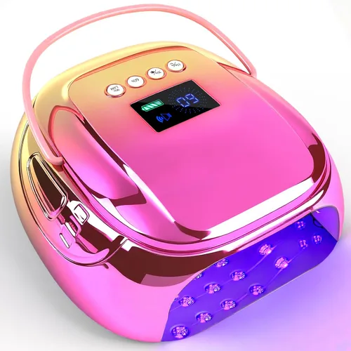 Miniatura 13 de Lámpara de uñas LED UV recargable de 126 W, secador de uñas inalámbrico portátil con sensor automático y 4 ajustes de temporizador, lámpara