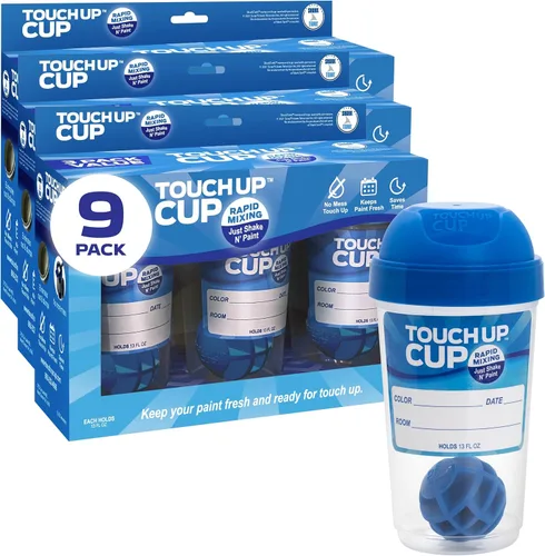 Miniatura 7 de Touch Up Cup Contenedores de almacenamiento de pintura de plástico vacíos con tapas para pintura sobrante, retoques, como se ve en los productos