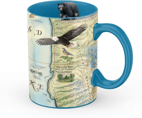 Miniatura 42 de Xplorer Maps Boston Map Taza de cerámica (16 onzas) – Taza de café sin BPA para bebidas calientes y frías – perfecta para oficina, hogar o regalo